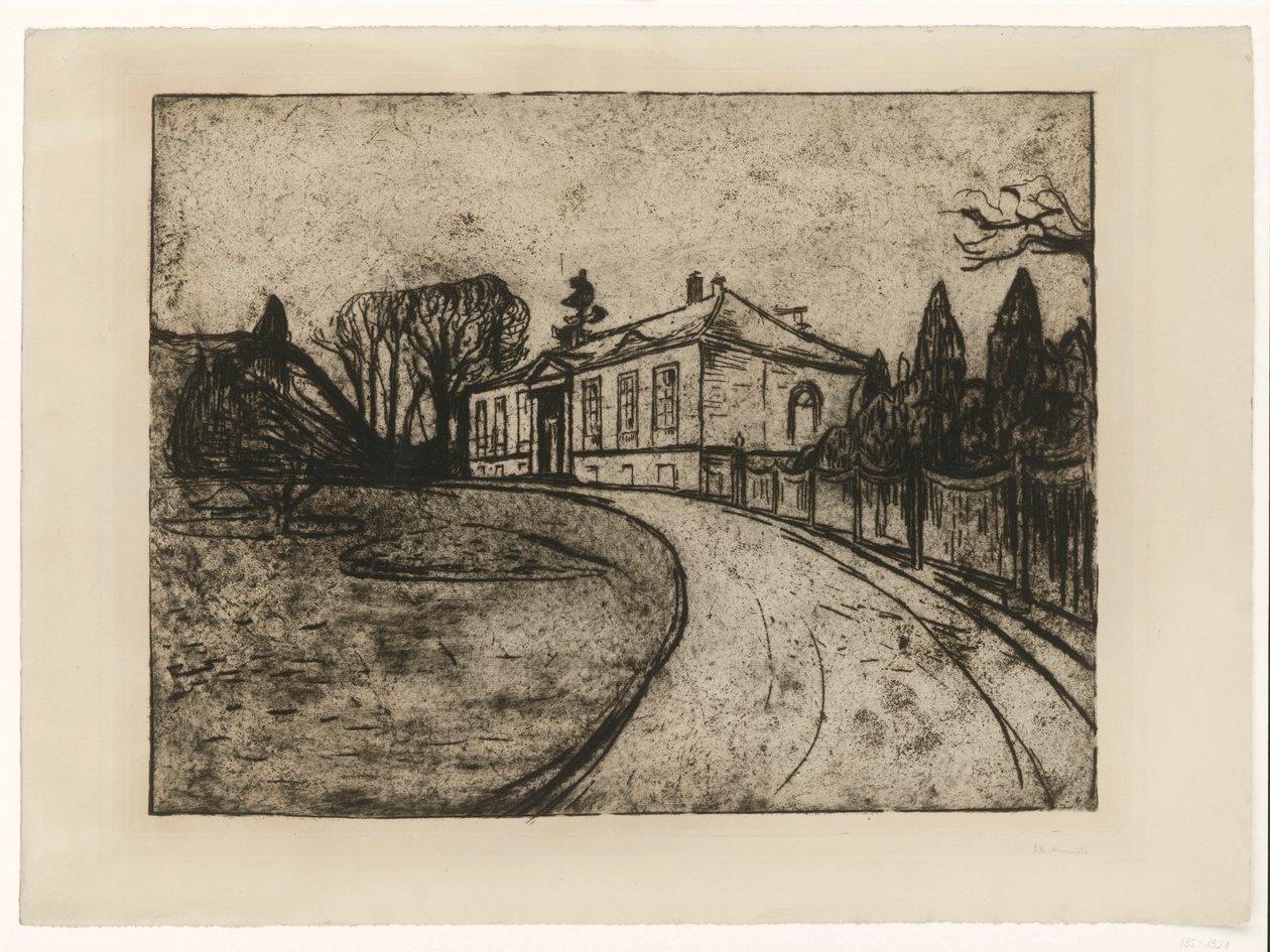 Fra mappen »Fra Max Lindes hus«: Huset af Edvard Munch