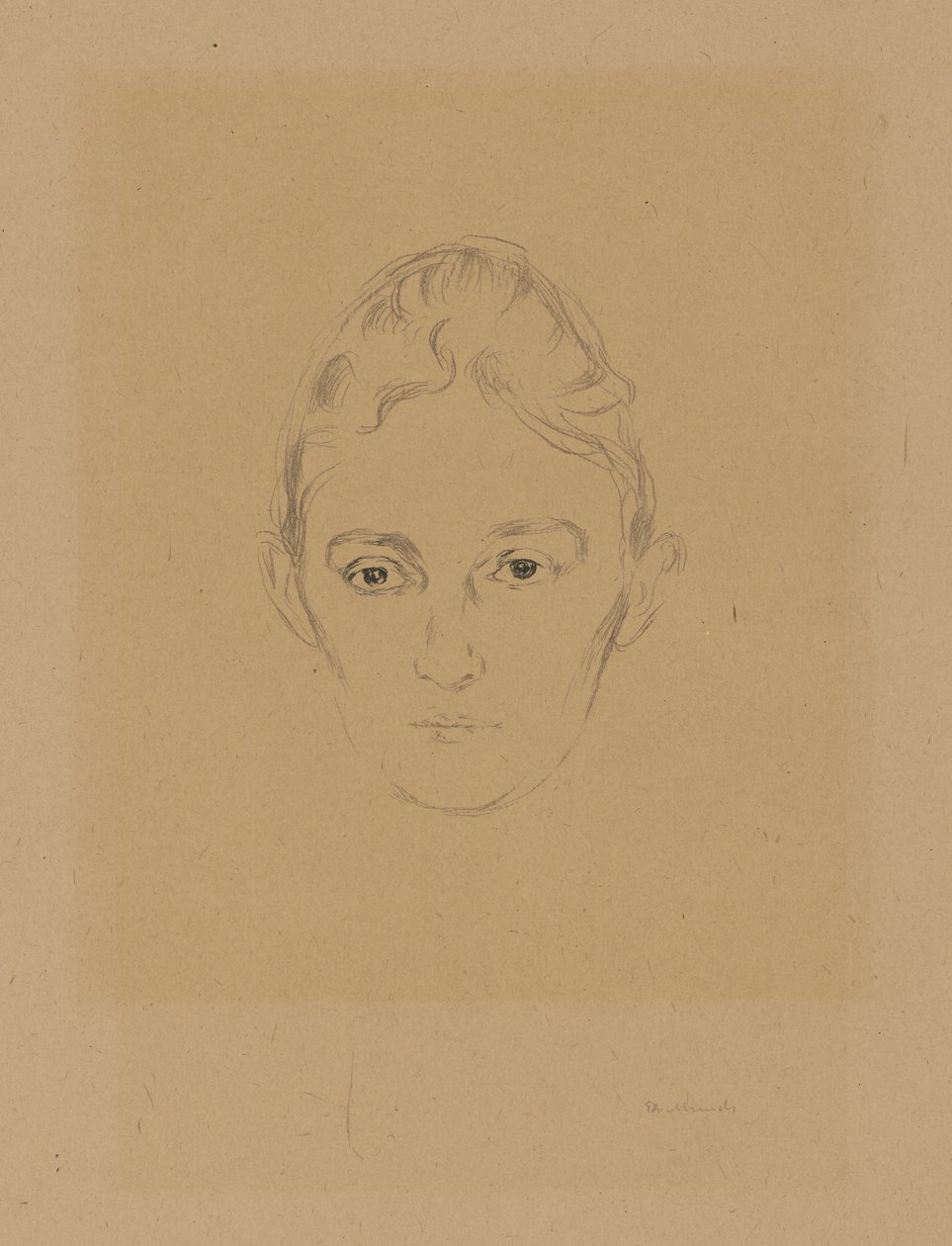 Fra mappen »Fra Max Lindes hus«: Marie Linde af Edvard Munch