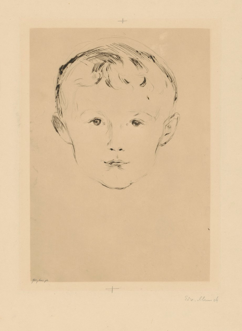 Fra mappen »Fra Max Lindes hus«: Theodor Linde af Edvard Munch