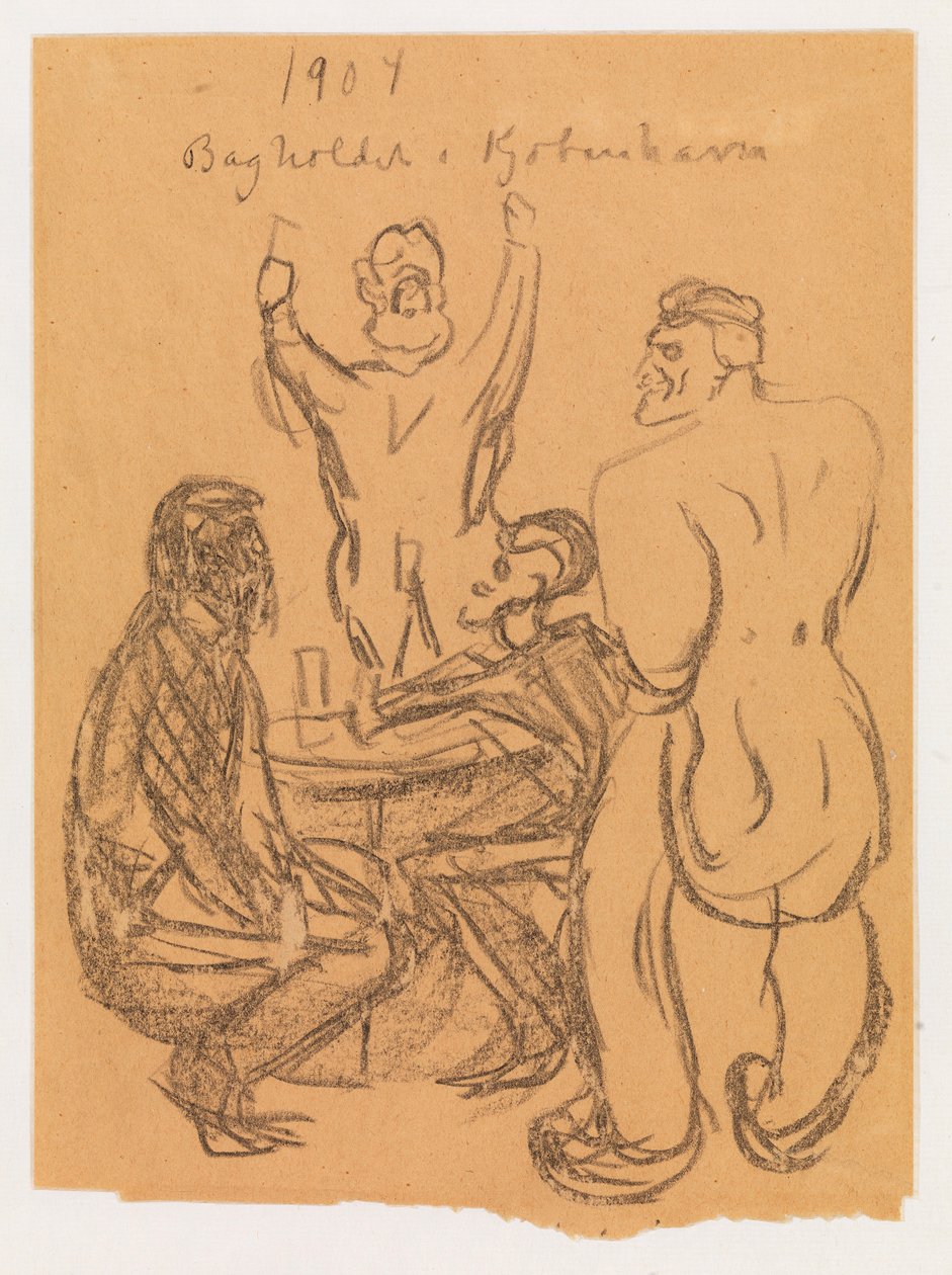Bagholdet i København af Edvard Munch