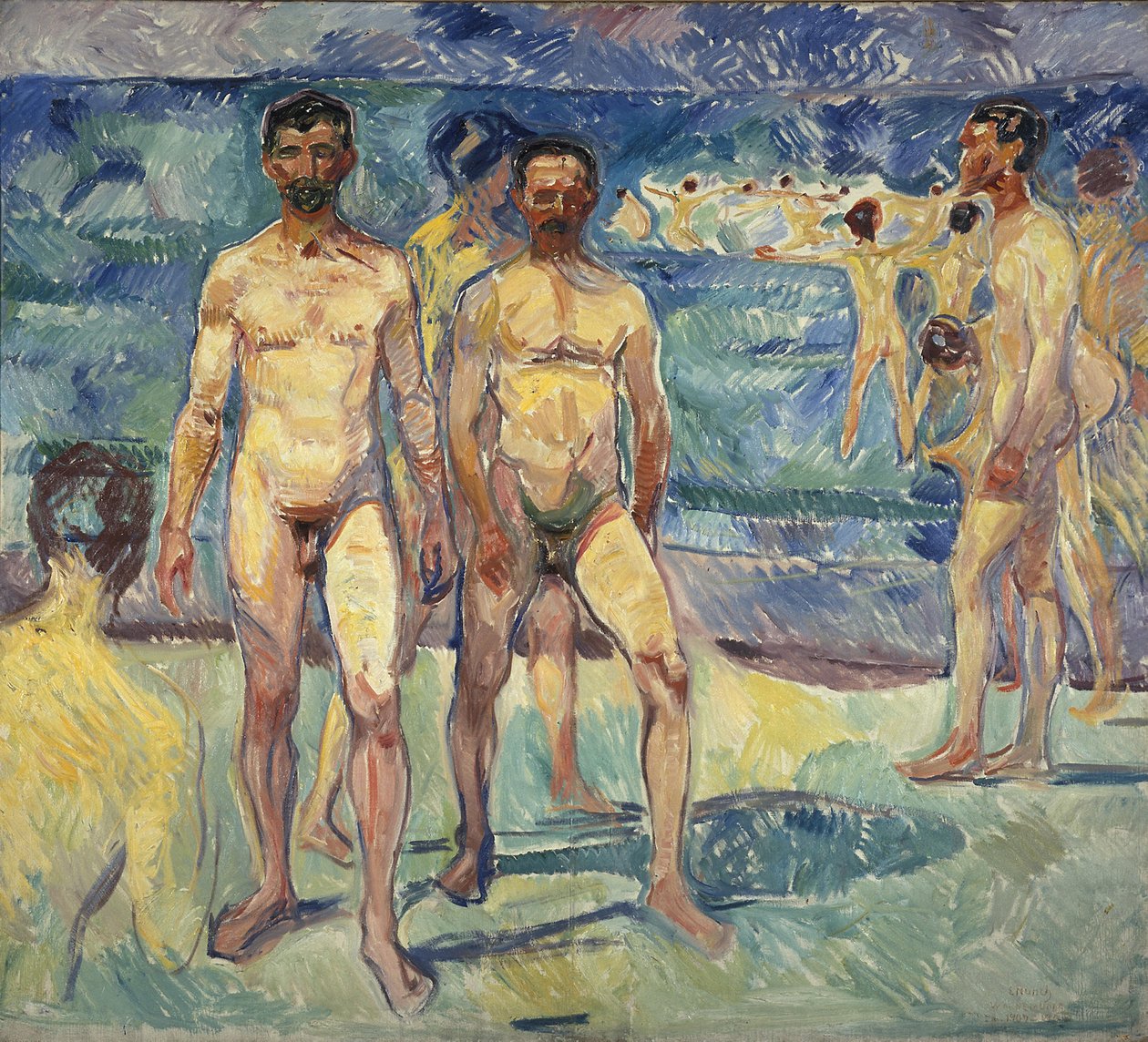Badende Mænd af Edvard Munch