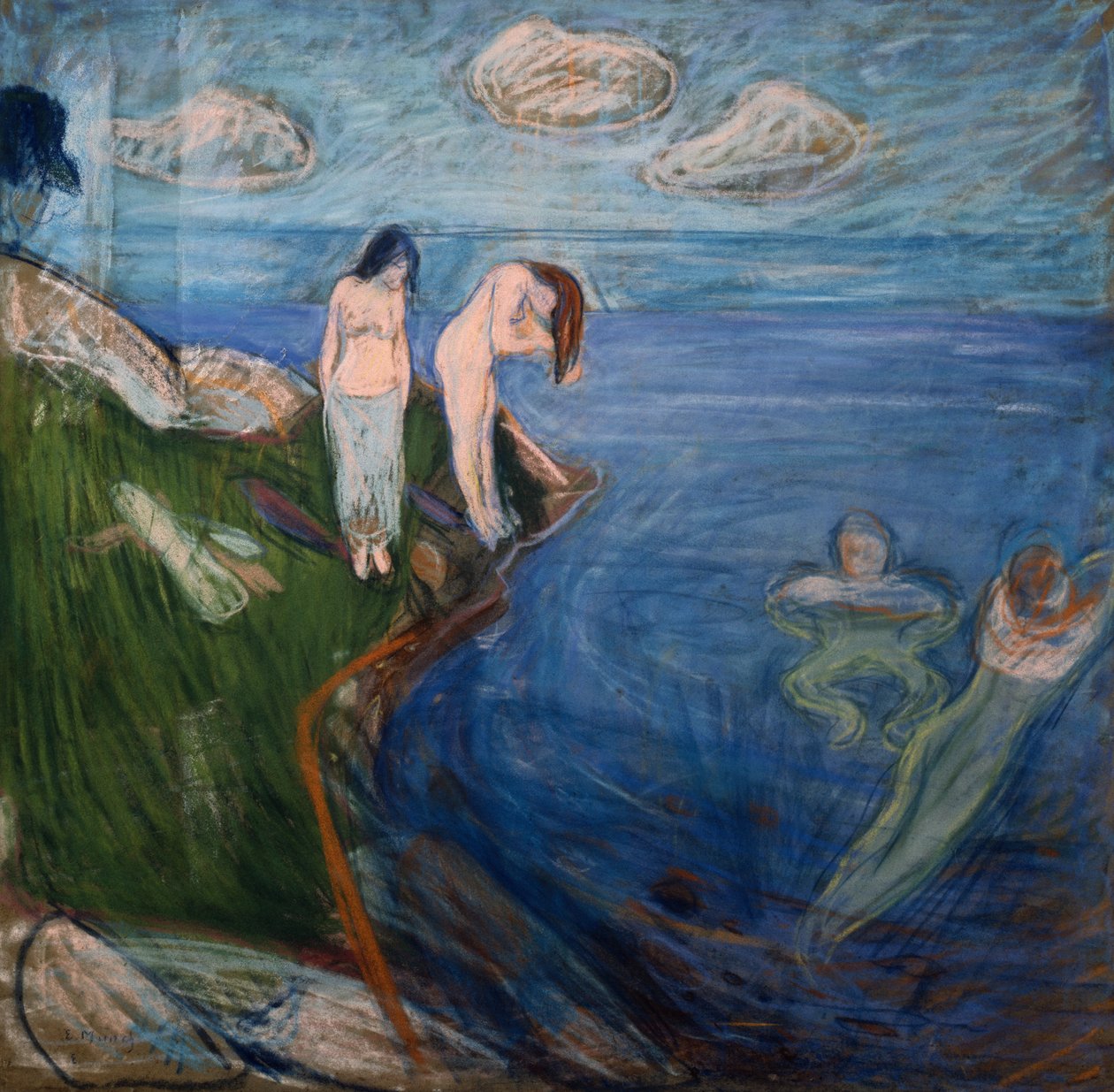 Badende kvinder af Edvard Munch