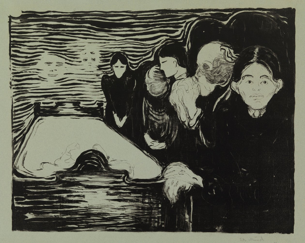 Ved dødslejet af Edvard Munch