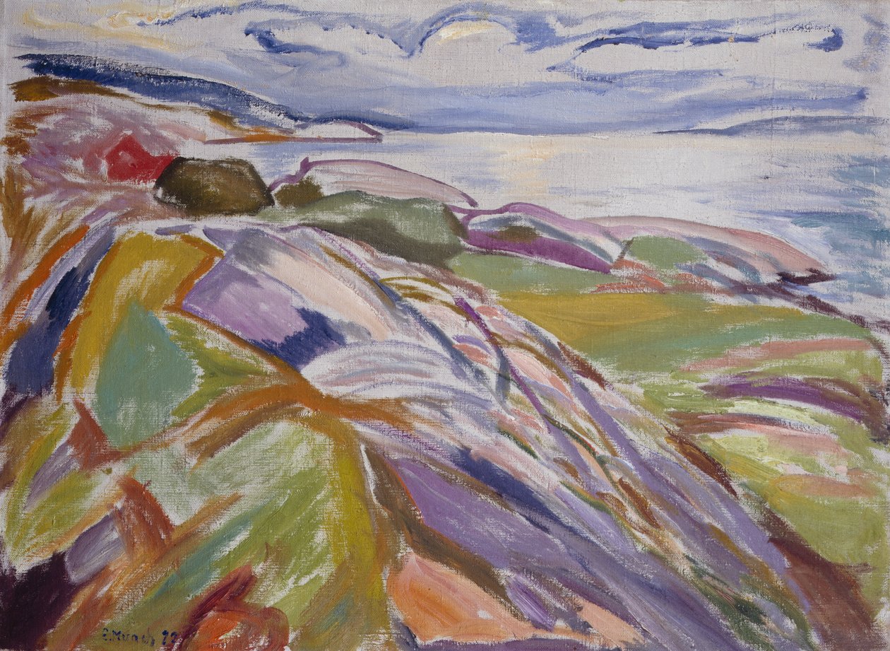 Kystlandskab, Hvitsten af Edvard Munch