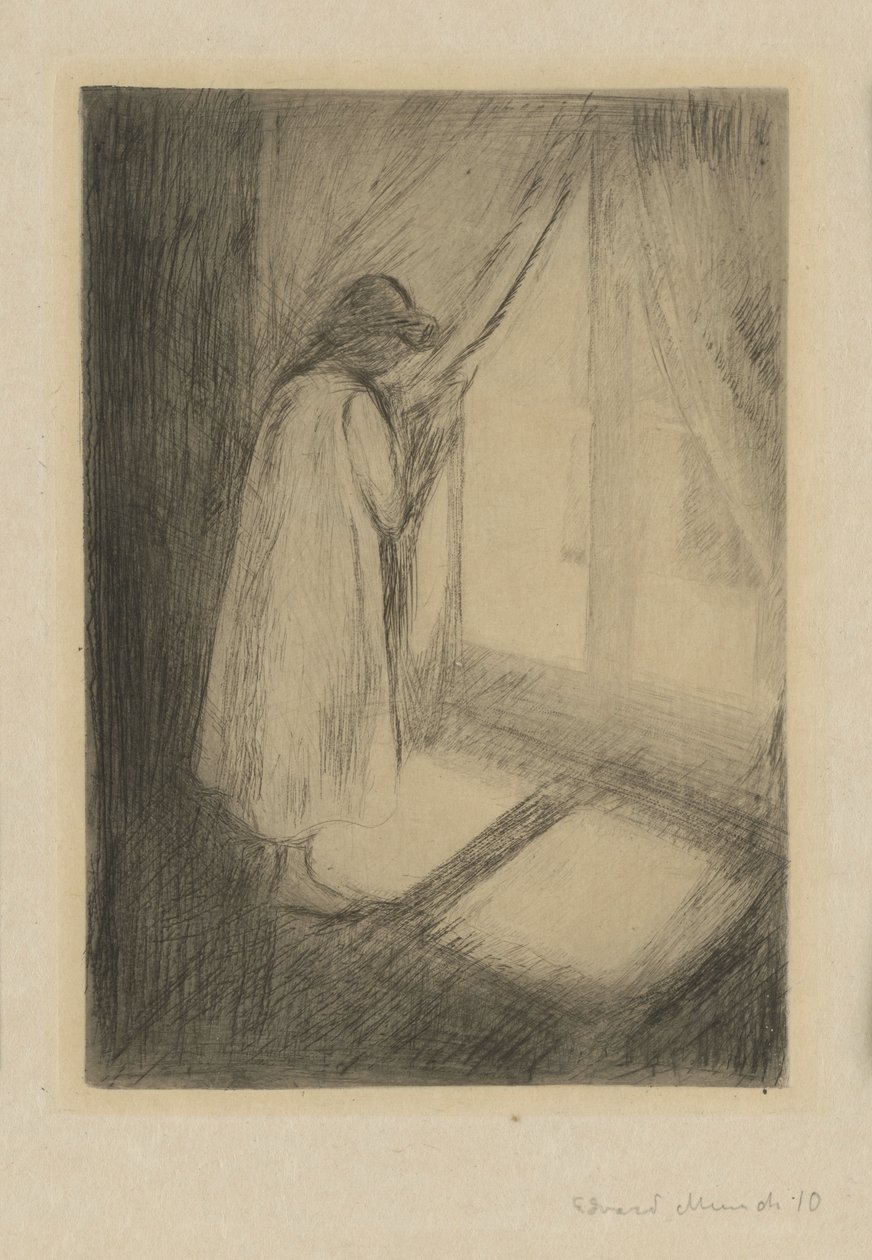 Pigen ved vinduet af Edvard Munch