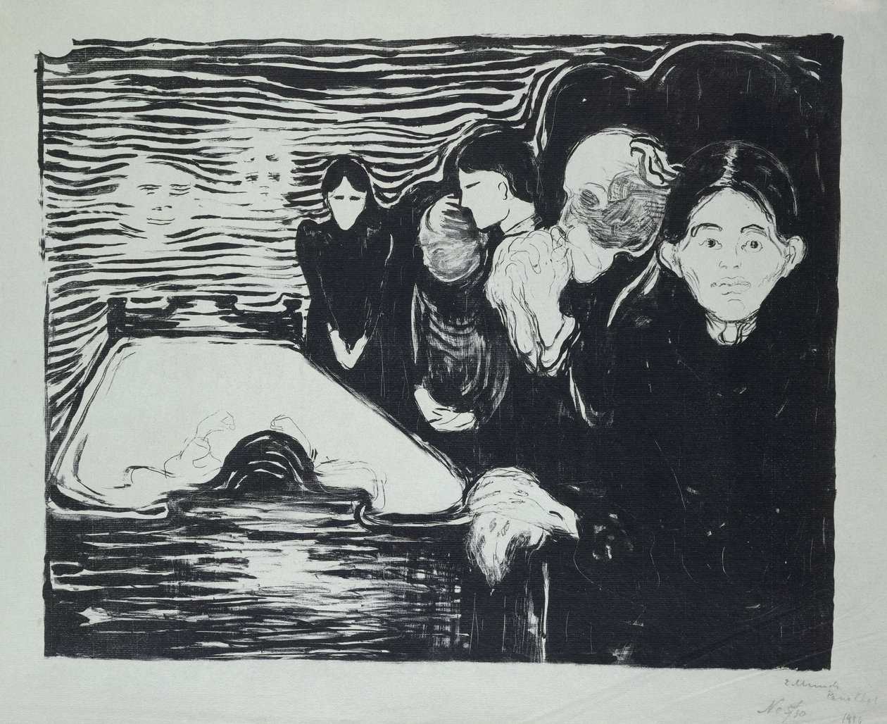 Døden Throes af Edvard Munch