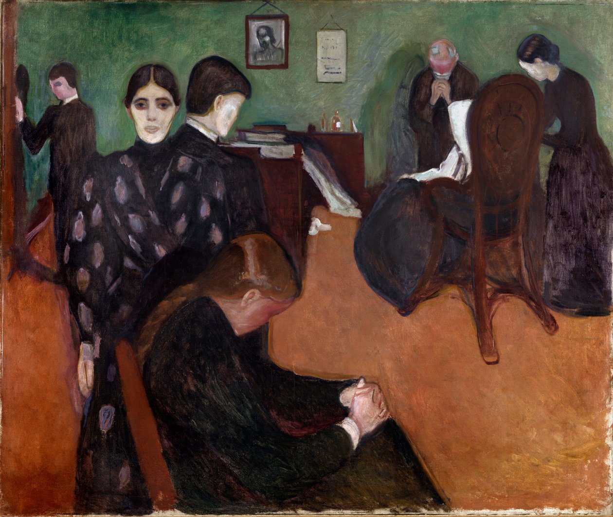 Døden i de syges kammer Maleri af Edvard Munch (1863-1944) af Edvard Munch