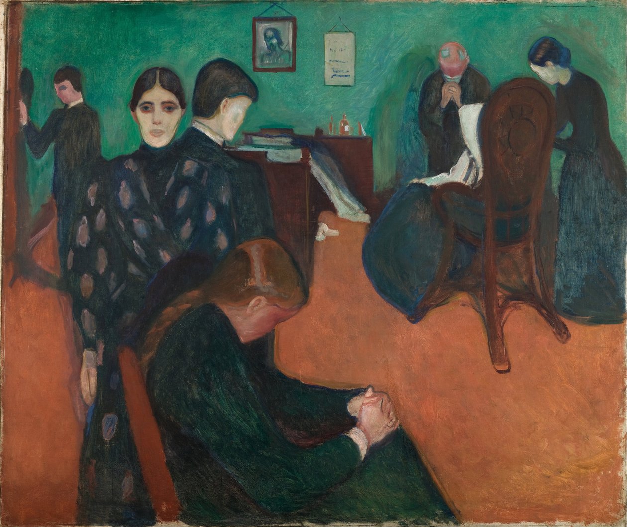 Død i sygestuen af Edvard Munch