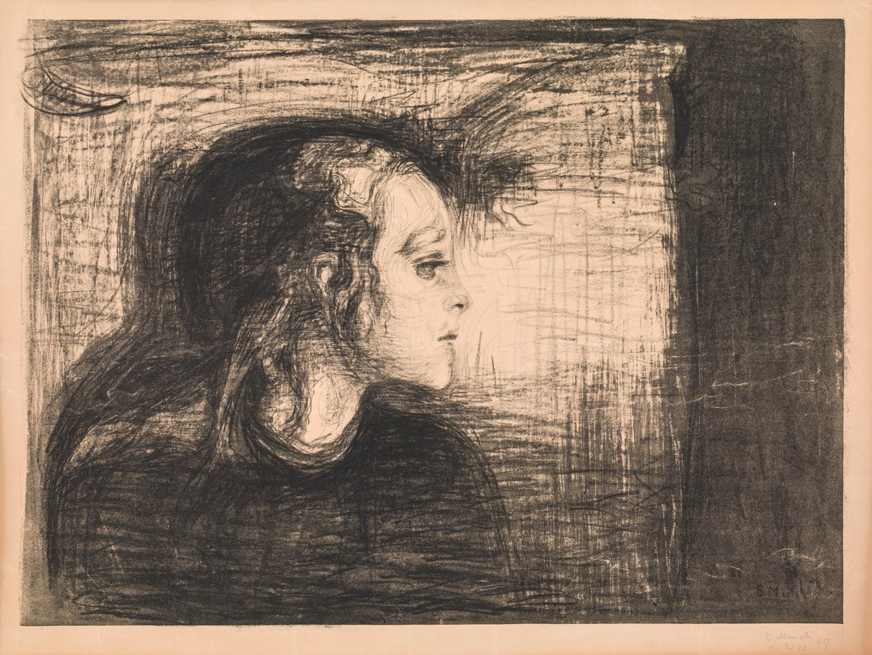 Den syge pige af Edvard Munch