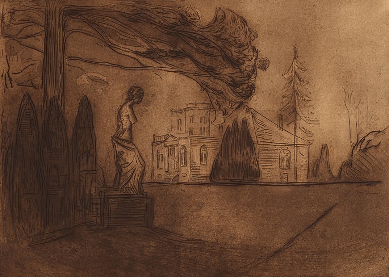 Haven om natten. 1902 af Edvard Munch