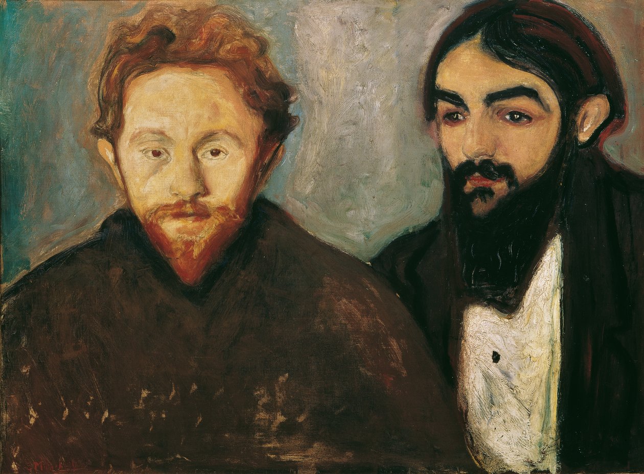 Maleren Paul Herrmann og lægen Paul Contard af Edvard Munch