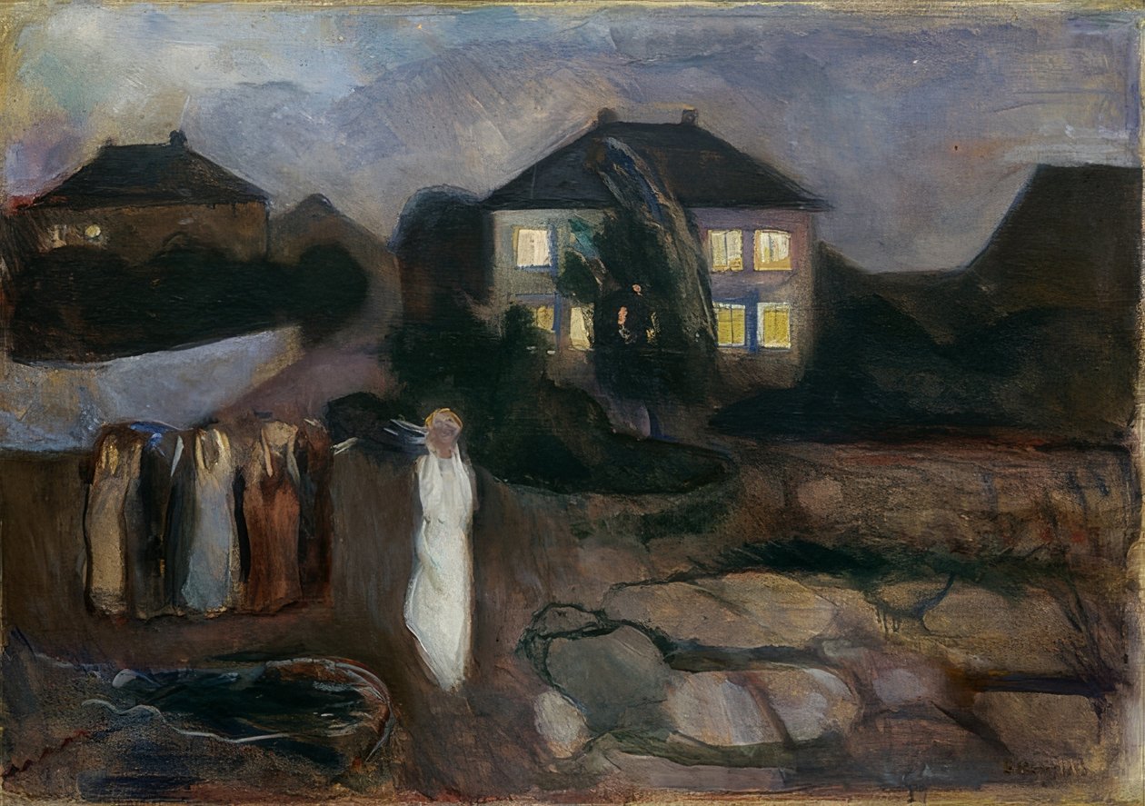 Stormen. 1893 af Edvard Munch