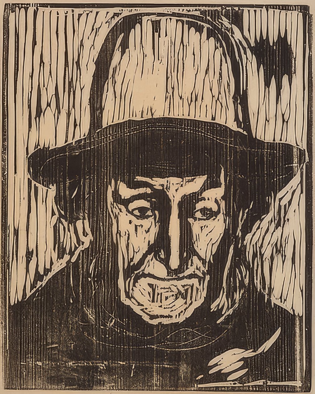 Den gamle fisker. 1897 af Edvard Munch