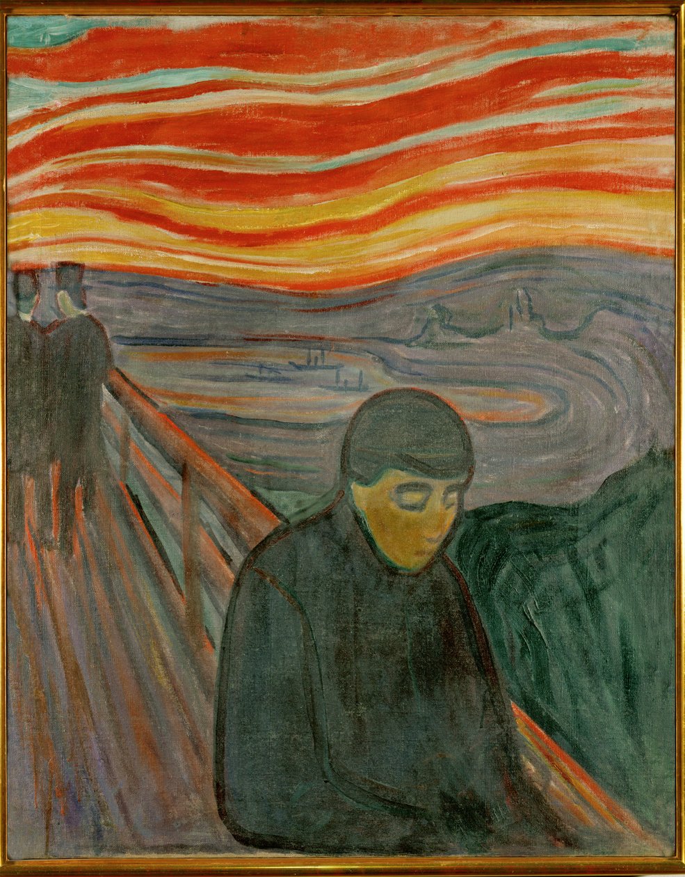 Fortvivlelse (olie på lærred) af Edvard Munch