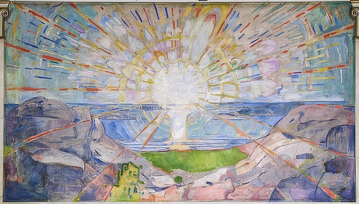 Solen. 1911-16 af Edvard Munch