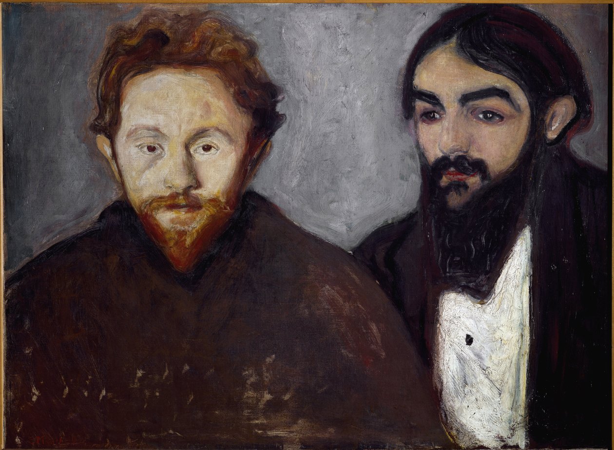 Dobbelt-portræt af Edvard Munch