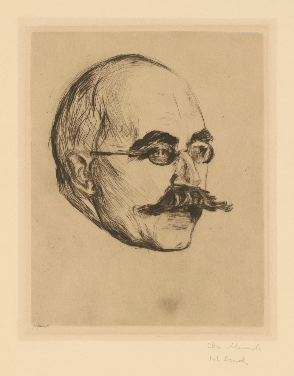 Dr. Gustav Schiefler af Edvard Munch