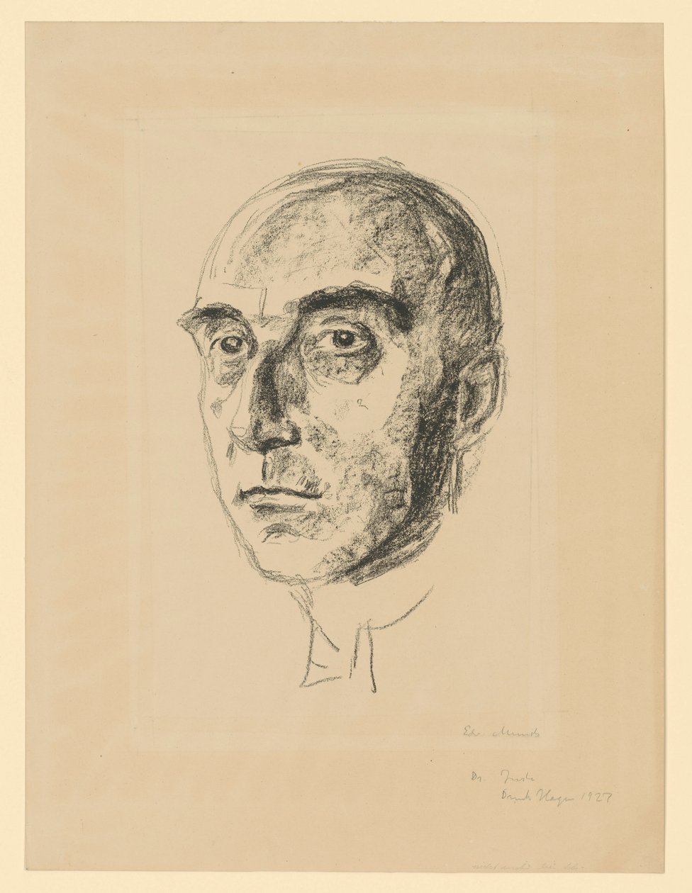 Dr. Ludwig Justi af Edvard Munch