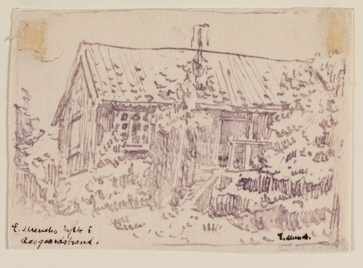 Edvard Munchs hytte i Åsgårdstrand af Edvard Munch
