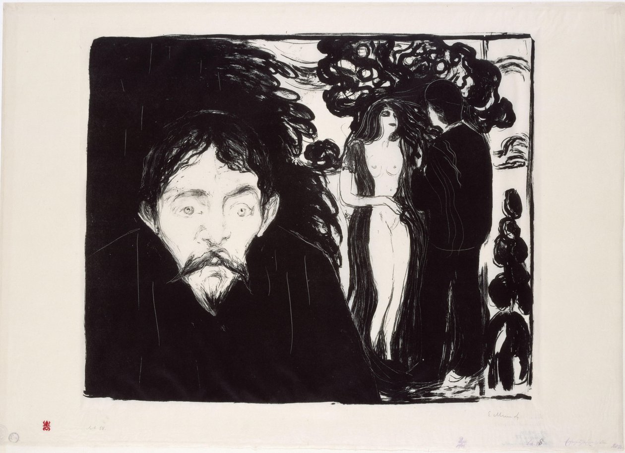 Jalousi II (stor) af Edvard Munch