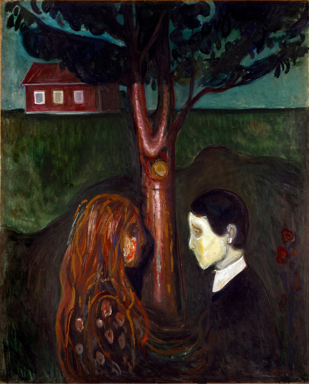 Øjne i øjnene Maleri af Edvard Munch (1863-1944) 1894 Søn. 136x110 cm Oslo, Kommunale kunstsamlinger Munch-museet (Musee Munch) af Edvard Munch