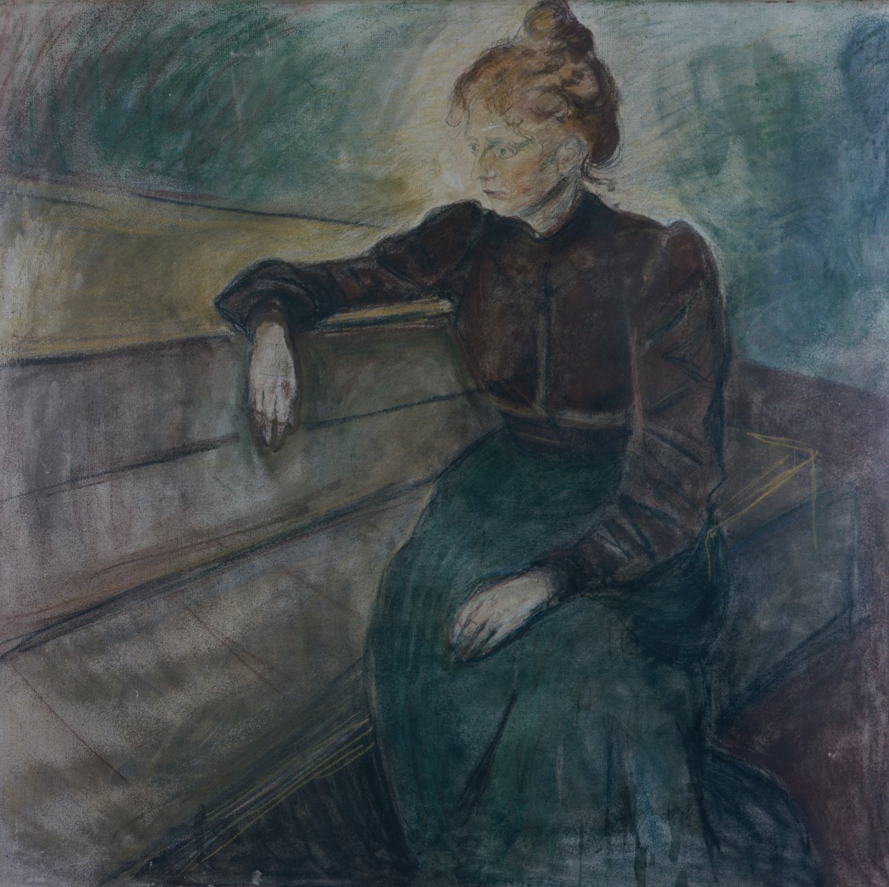 Portræt af kvinde af Edvard Munch