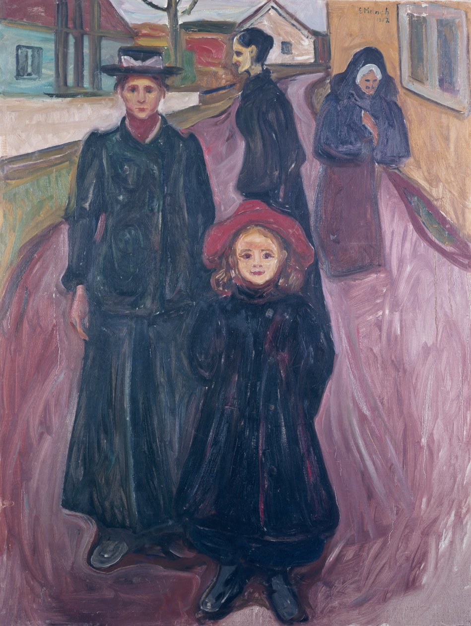 Fire livsaldre af Edvard Munch