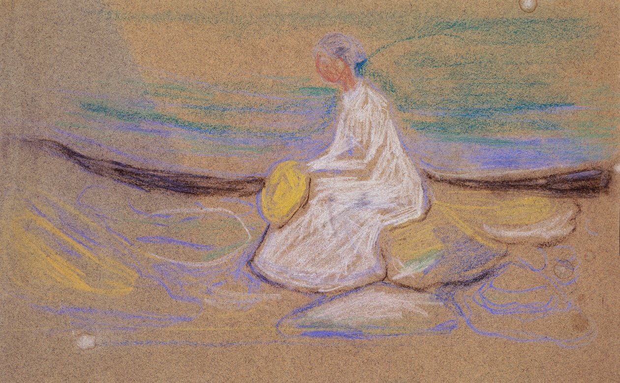 Pige på stranden af Edvard Munch
