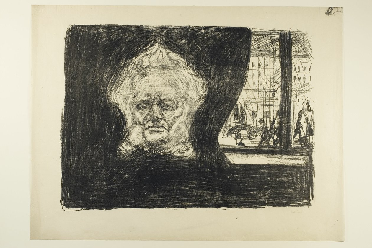Henrik Ibsen på Grand Café af Edvard Munch