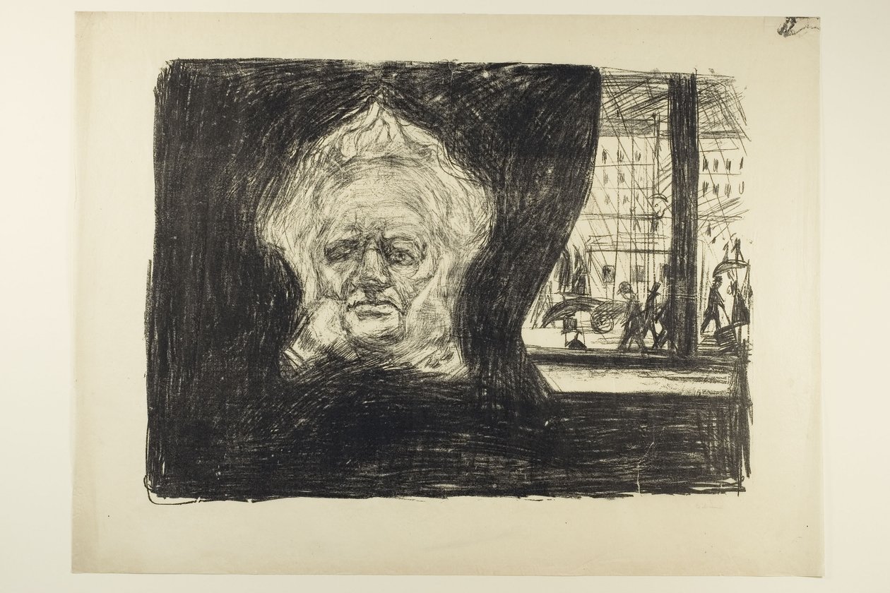 Henrik Ibsen på Grand Café af Edvard Munch
