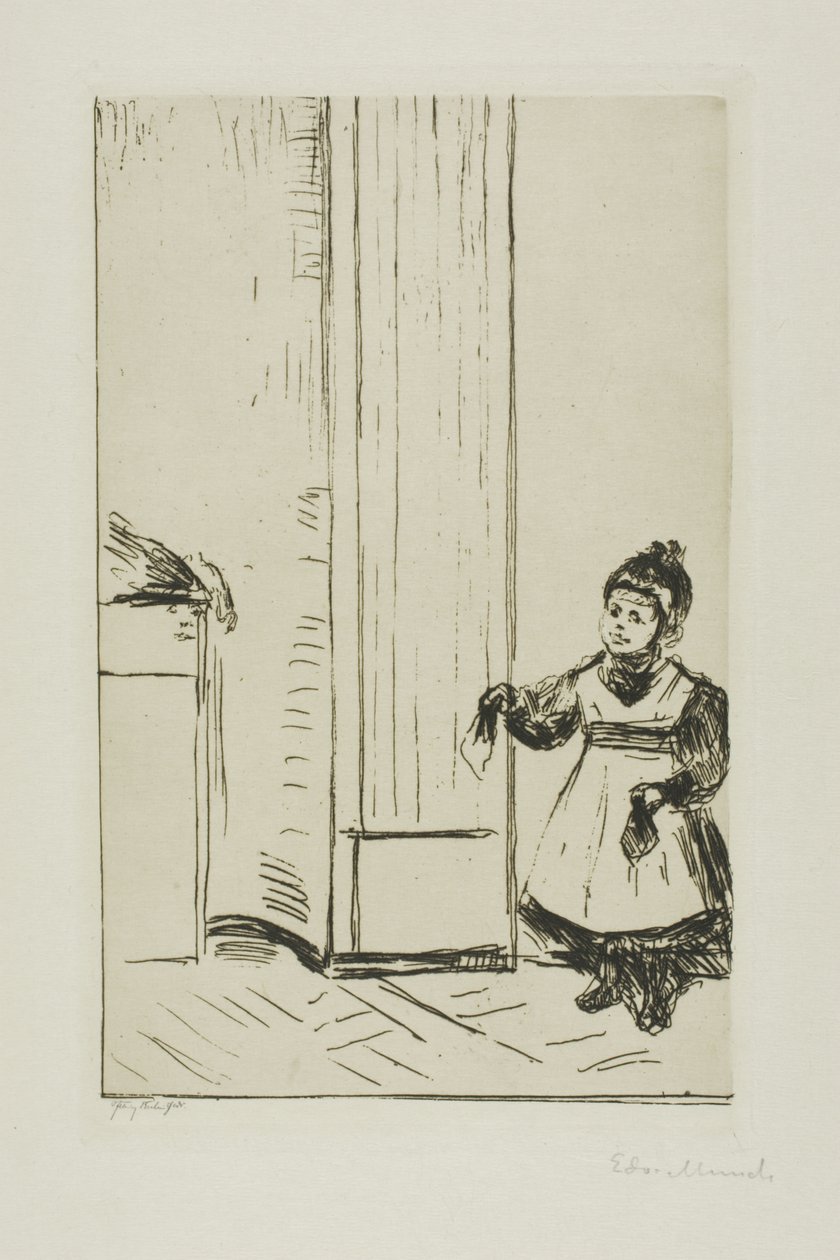 Interiør med et barn. Lothar Linde af Edvard Munch