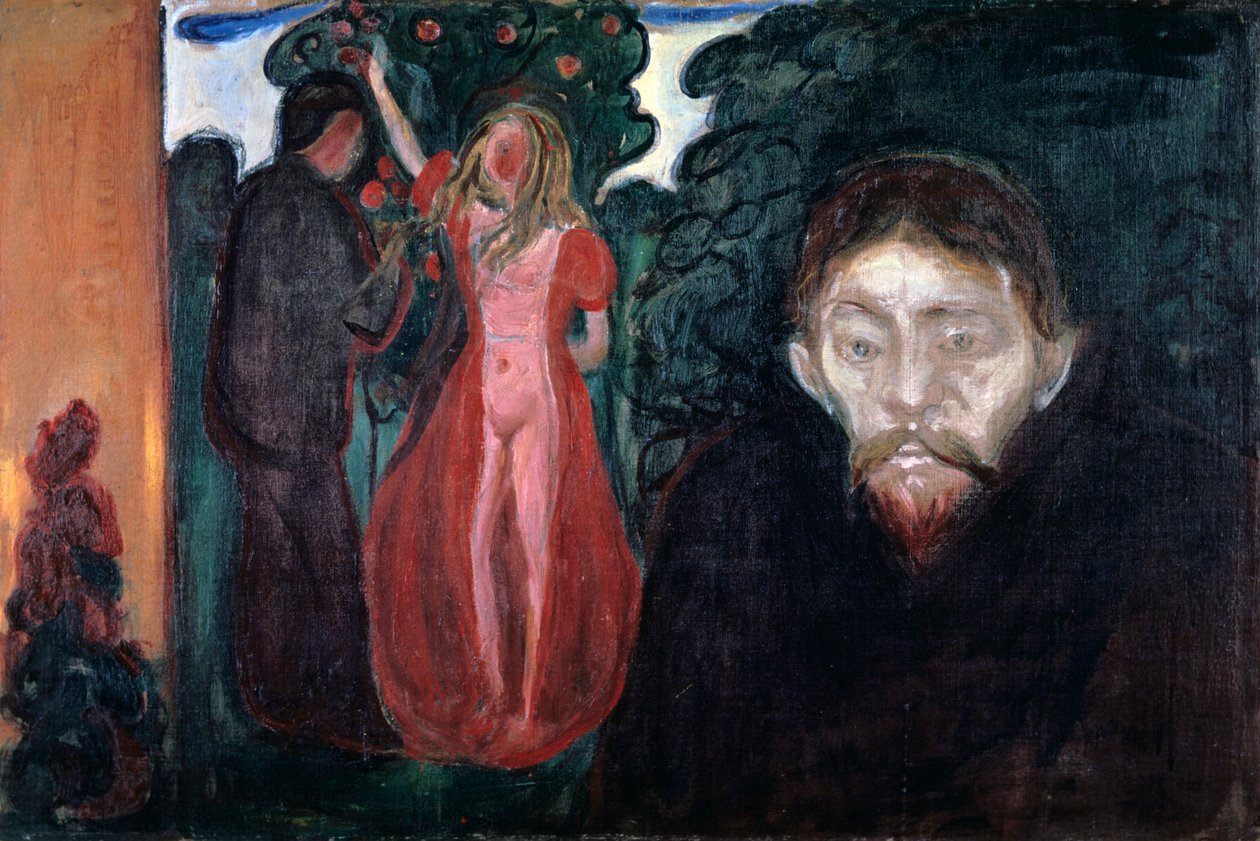 Jalousi, 1895 af Edvard Munch