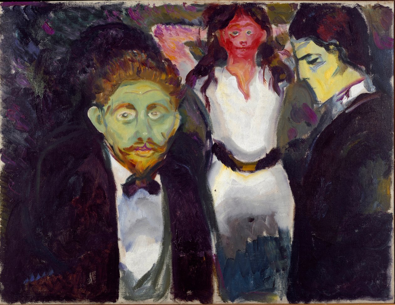 Jalousi Maleri af Edvard Munch (1863-1944) 1907 ca. Sol. 75x97,5 cm Oslo, Kommunale kunstsamlinger Munch-museet (Musee Munch) af Edvard Munch