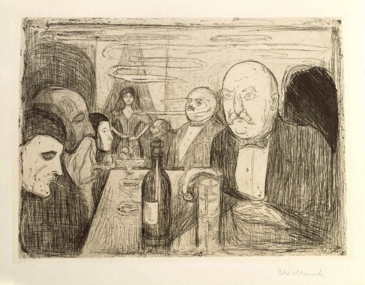 Kristiania Bohemians II af Edvard Munch