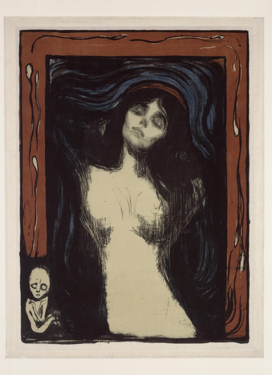 Madonna (den elskende kvinde) af Edvard Munch