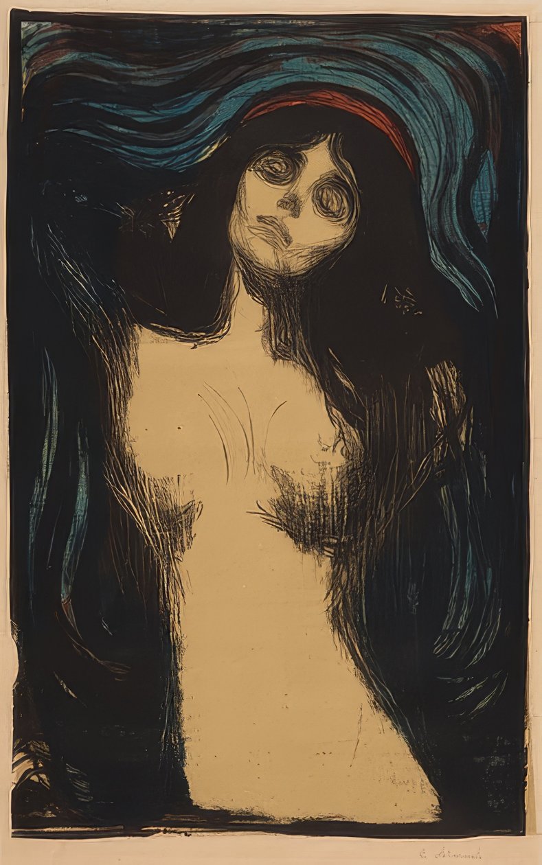 Madonna. 1895/1902 af Edvard Munch