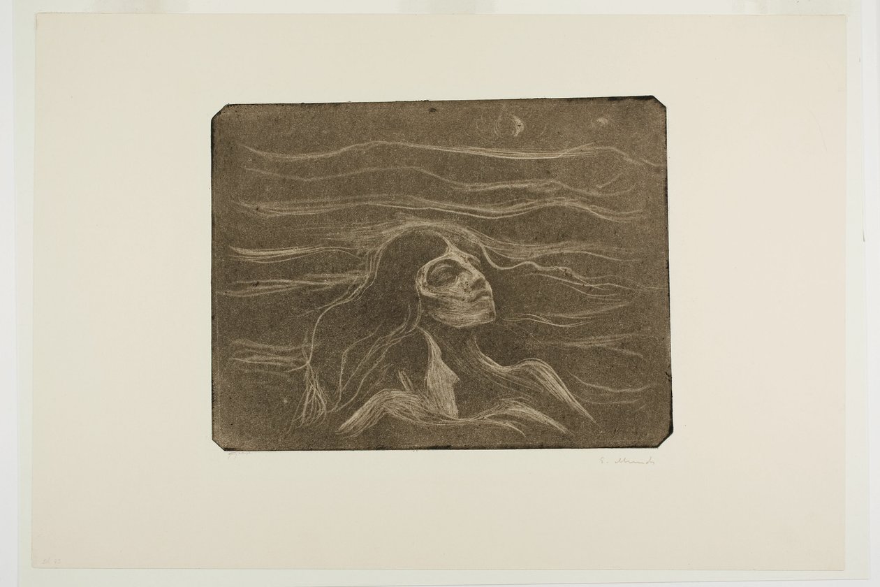 På kærlighedens bølger af Edvard Munch
