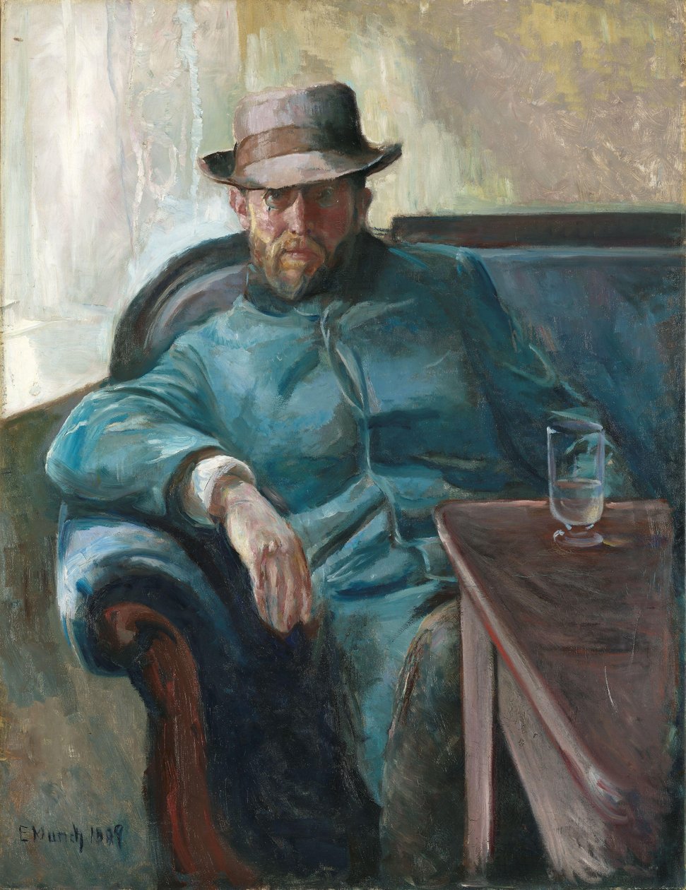 Portræt af Hans Jæger, 1889 af Edvard Munch