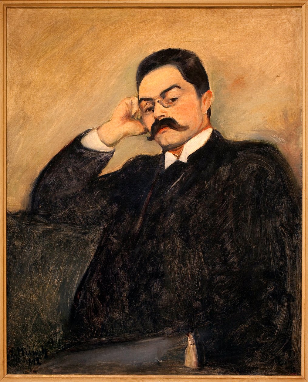 Portræt af Thor Lutken (1863-1913) - Maleri af Edvard Munch (1863-1944), olie på lærred af Edvard Munch