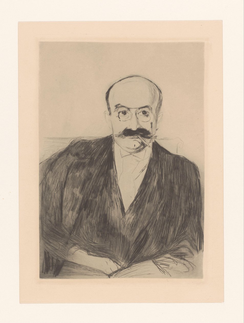 Portræt af Dr. Max Ash af Edvard Munch