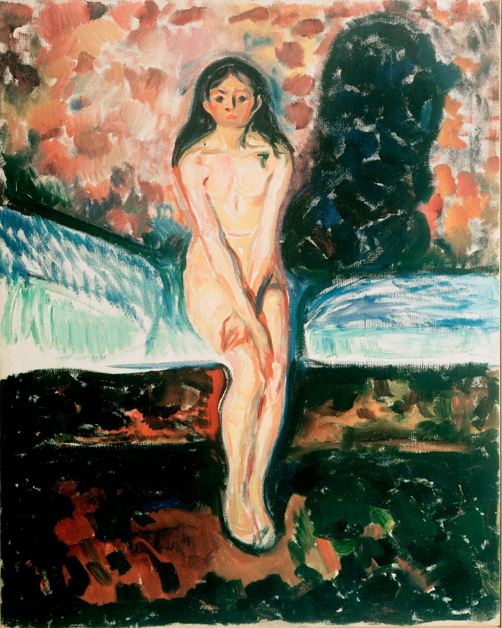 Pubertet Etude. Maleri af Edvard Munch (1863-1944) Før 1895 Oslo, Kommunale Kunstsamlinger Munch-museet (Musee Munch) af Edvard Munch