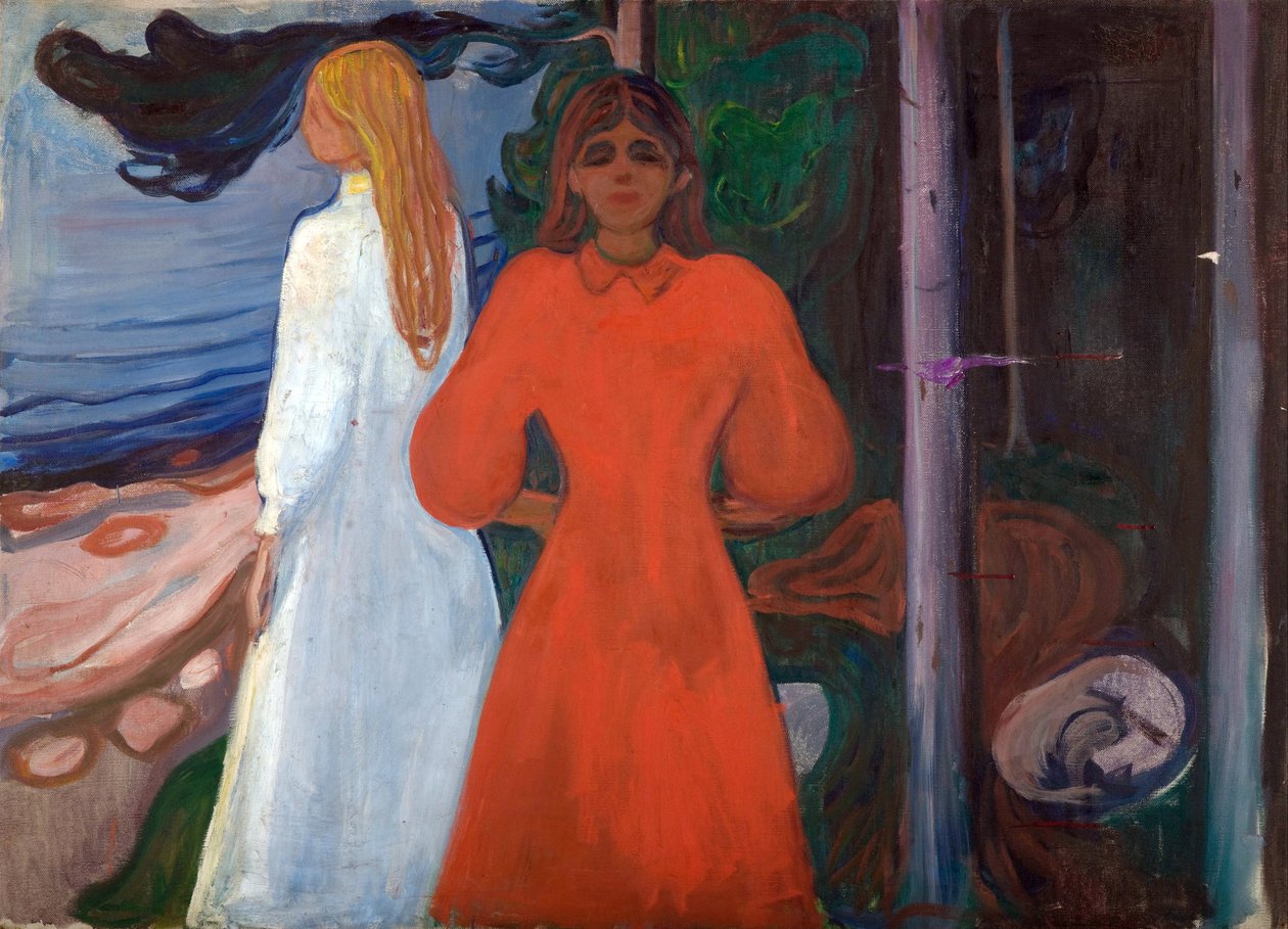Rød og hvid af Edvard Munch