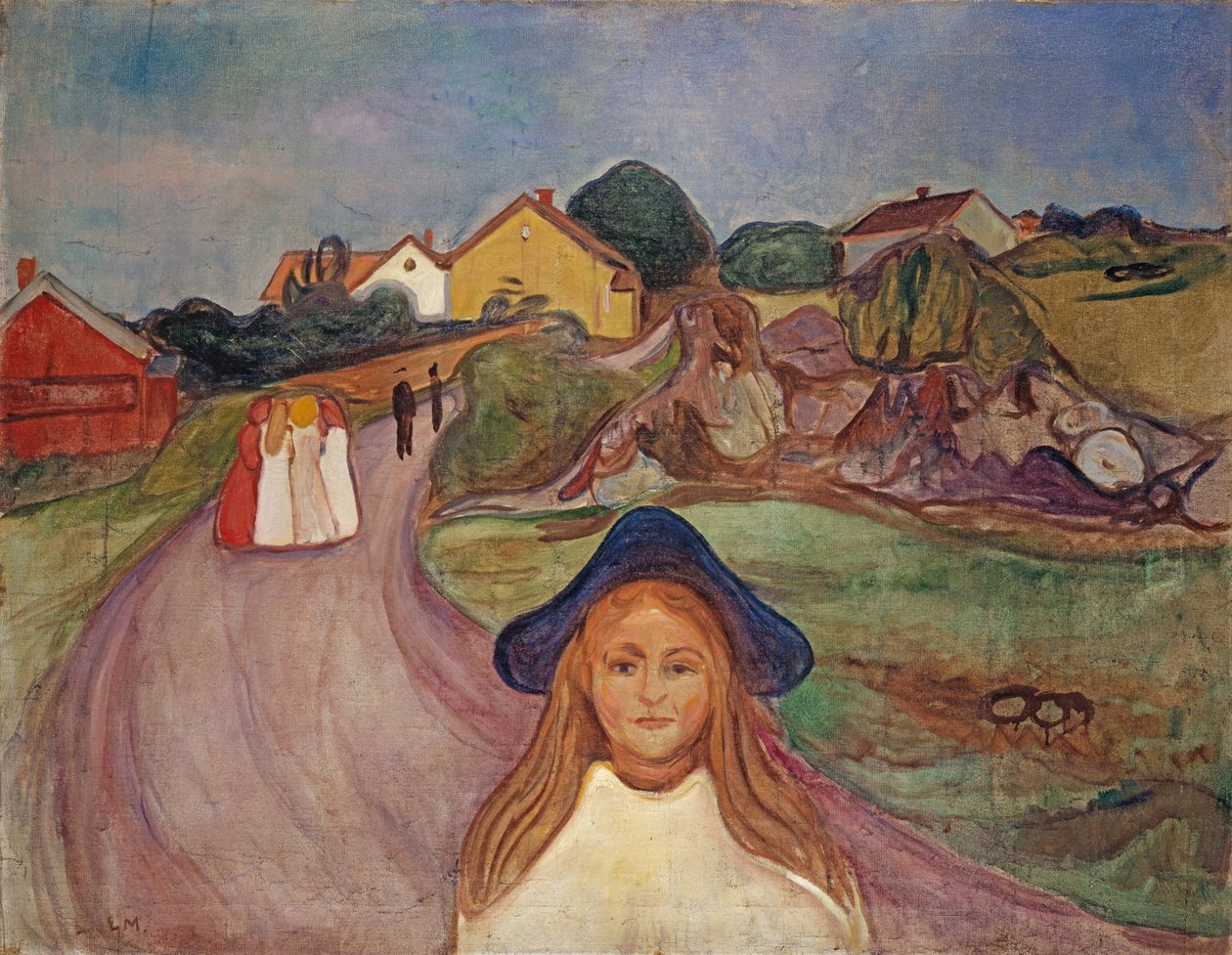 Vej i Aasgaardstrand, 1901 af Edvard Munch