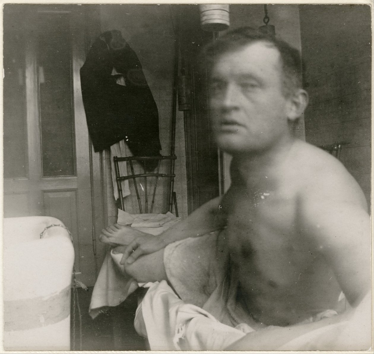 Selvportræt “à la Marat” af Edvard Munch