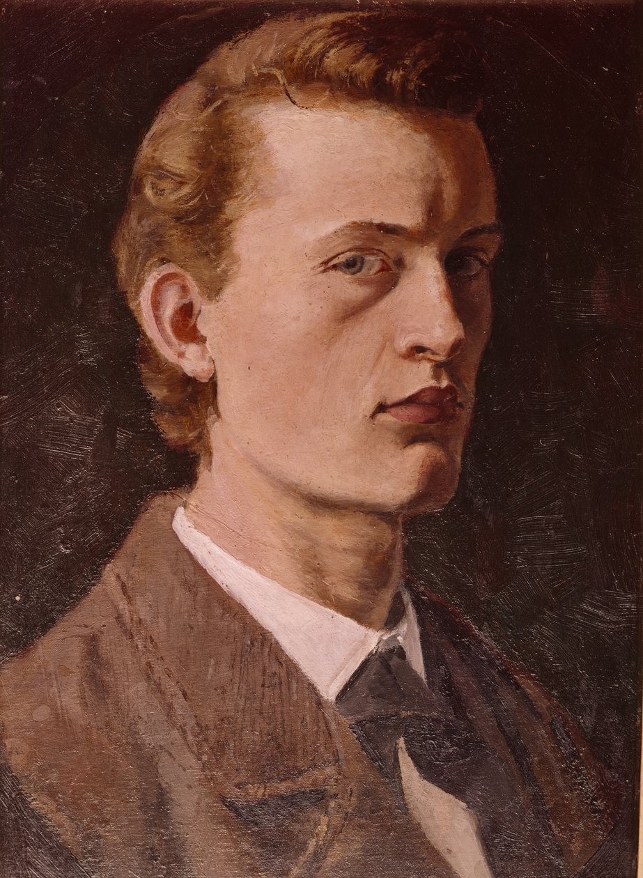 Selvportræt af Edvard Munch