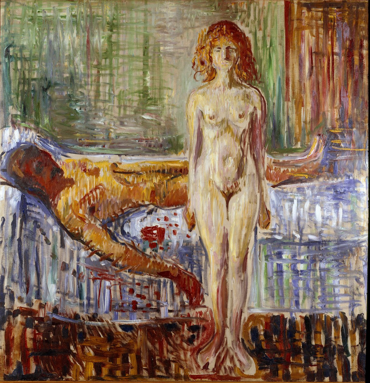 The Death of Marat II Maleri af Edvard Munch (1863-1944) af Edvard Munch