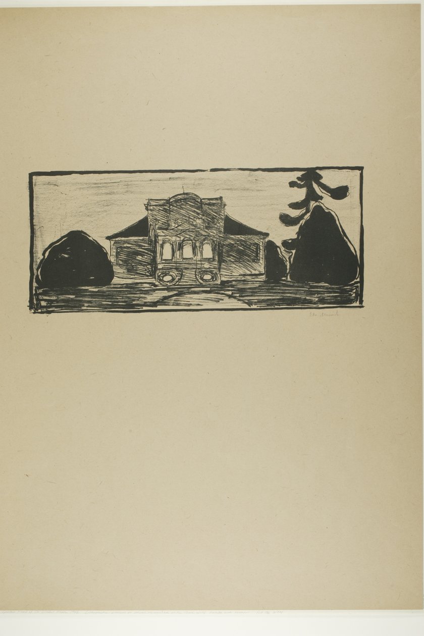 Haven foran Dr. Lindes hus af Edvard Munch