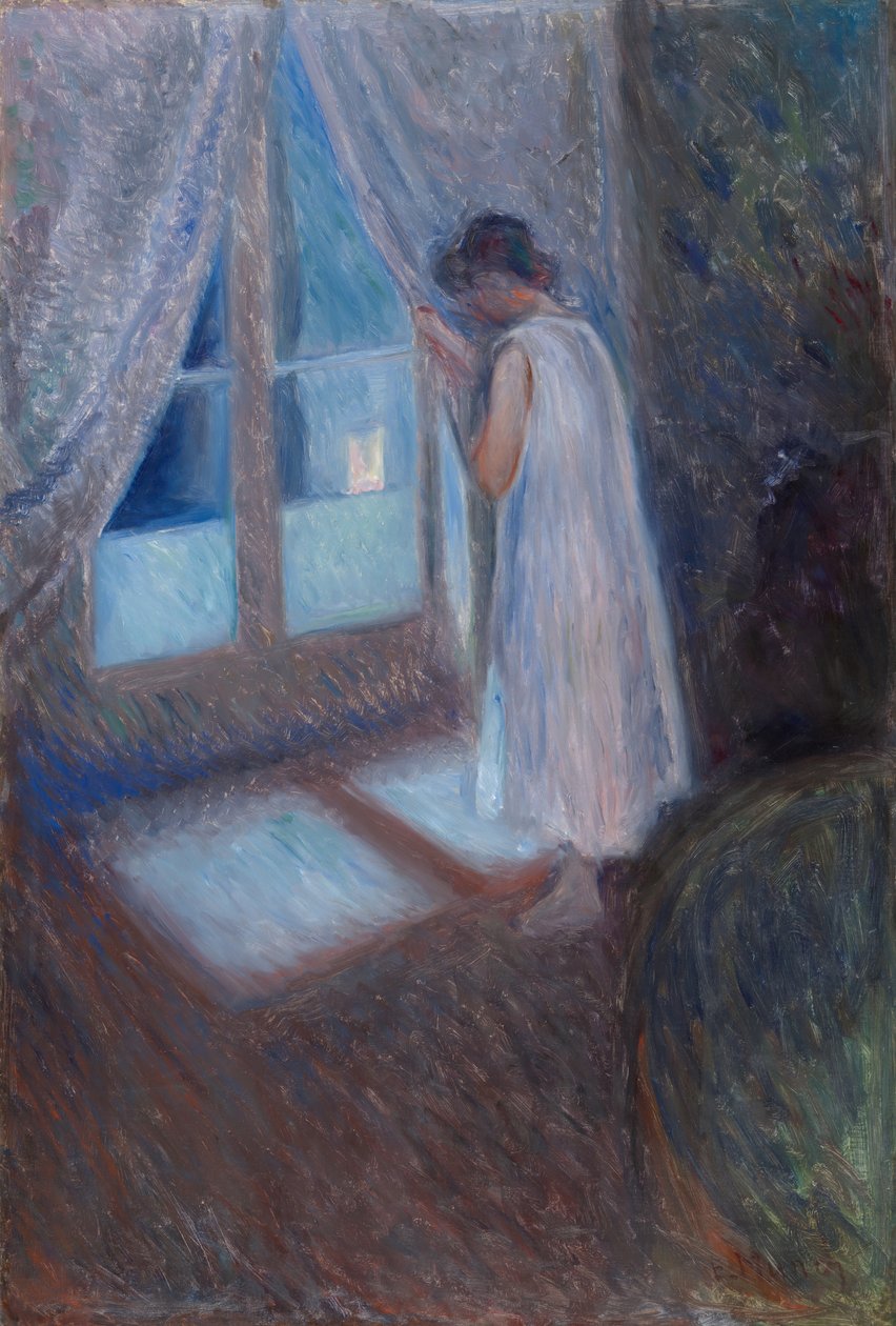 Pigen ved vinduet, 1893. af Edvard Munch