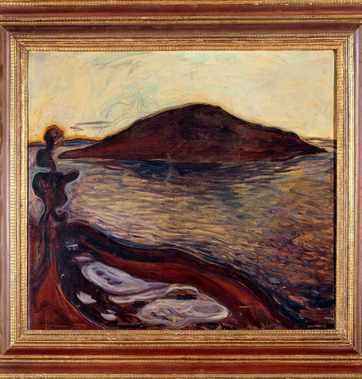 Øen (olie på lærred) af Edvard Munch