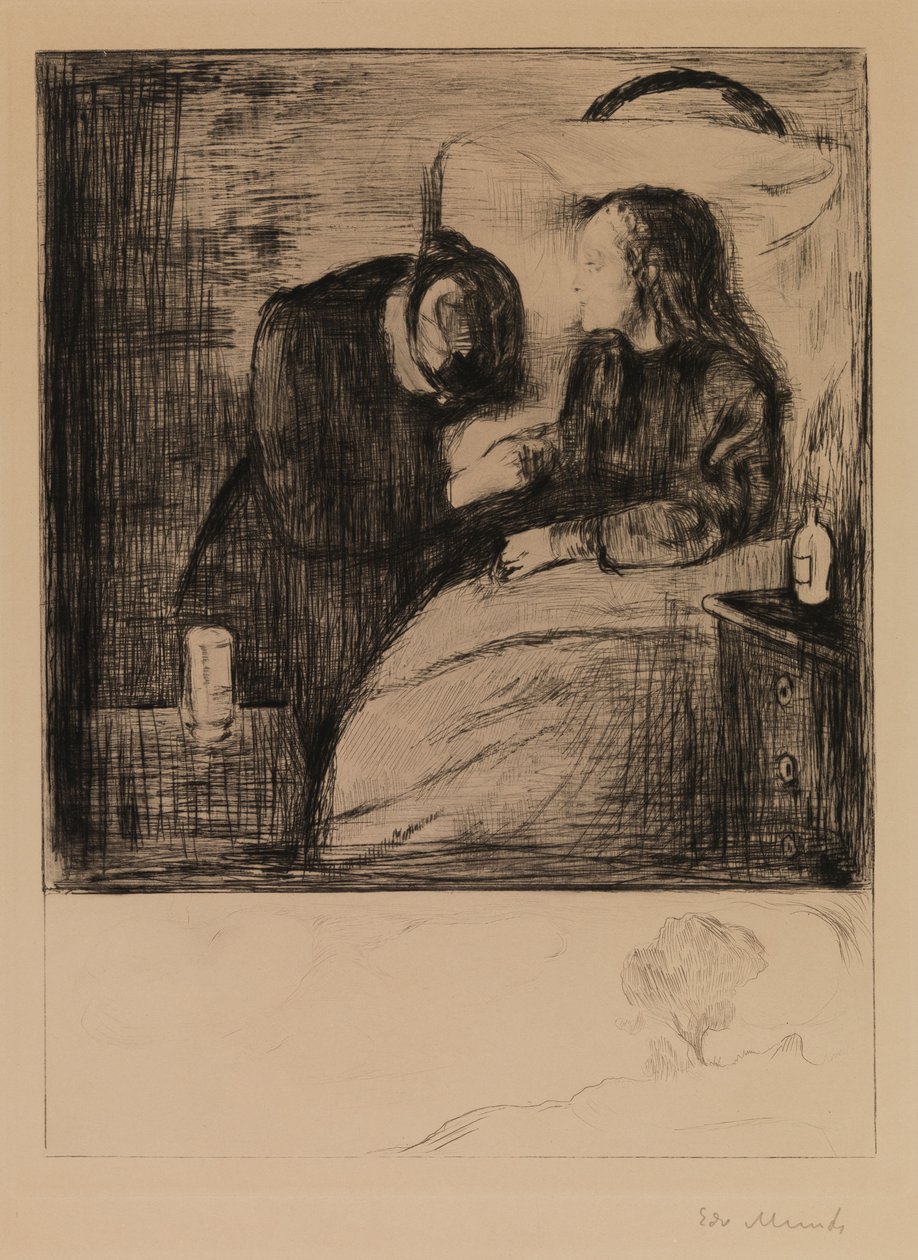 Det syge barn af Edvard Munch
